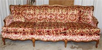 French Provincial Parlor Sofa with Floral
