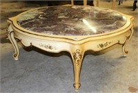 French Provincial Round Coffee Table with