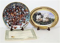 Santa Paws by Bill Bell LE Collector Plate