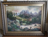 Oil on Canvas, Landscape, 47 1/2" X 59 1/2"