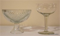 2 Pc Lot - Pedestal Bowls