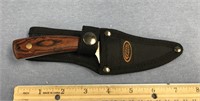 7" caping knife in a canvas sheath    (g 22)