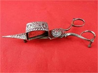 Sheffield Plate Candle Snuffer/Cutter Circa 1840