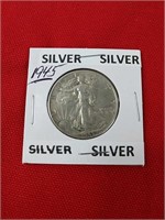 1945 Walker Silver Half Dollar