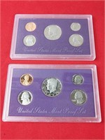 1991 & 1992 United States Mint Proof Sets