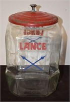 Large Lance Cracker Jar Metal Lid