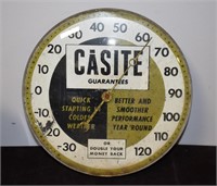 1950's Casite Oil Round Thermometer 12"