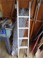Chain Link Fence and Small Ladder and
