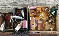3-boxes of door hardware, tools & misc.