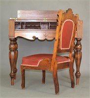 Antique Cron-Kills Spinet Desk & Chair