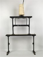 Antique 2 Tiered Paper Stand w/ String