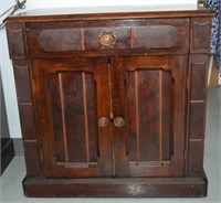 Antique Oak Accent Table / Cabinet 31"h x 30"l