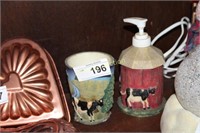 CUP AND SOAP DISPENSER - COWS