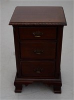 3 Drawer End Table - 26.5"h x 16"l x 14"d