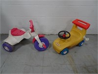 Two Vintage Ride On Toys