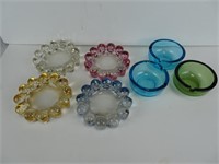Assorted Heavy Glass Ash trays