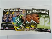Four Reggie White Related Packers Game Programs