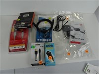 Assorted New Items - HDMI cords USB cords and