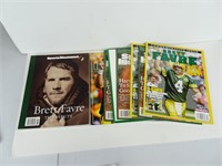 Brett Favre book and assorted Magazines