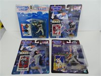 Lot of Four Assorted Baseball Starting Lineups