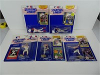 Lot of Five Baseball Starting Lineups from 1990
