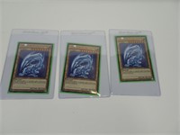 3 Blue Eyes White Dragon Yu Gi Oh Cards