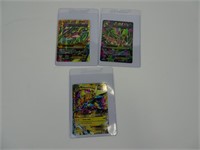 3 Mega Ultra Rare Halo Pokémon Cards