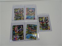 5 Mega Ultra Rare Halo Pokémon Cards