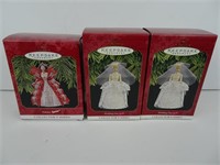 Set of Three Barbie Hallmark Ornaments