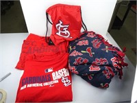Assorted St Louis Cardinals Shirts, back pack,
