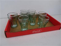 Flat of mini Coca-Cola Glasses