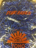 Toho 15 mm silver lined cobalt bugle beads