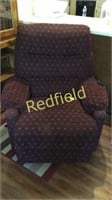 Maroon Recliner with Pattern