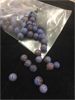 Blue glass beads, 2500 pieces