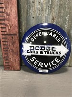 Dodge Cars & Trucks round sign