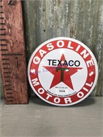 Texaco Motor Oil round sign