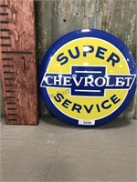 Chevrolet Super Service round sign