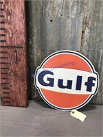 Gulf tin sign