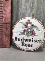 Budweiser Beer round sign