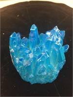 Healing blue quartz crystals