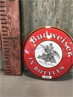 Budweiser in Bottles round sign