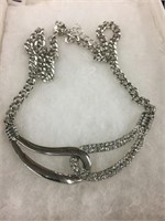 Designer necklace with rhinestones