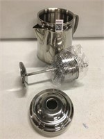 STAINLESS STEEL FRENCH PRESS (MISSING TOP HANDLE)