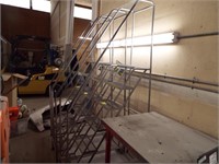 1 Set Rolling Metal Stairs