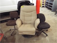 Recliners, Rolling Stools