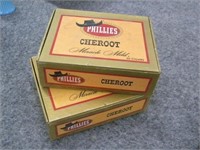 Two Phillies Cheroot cigar boxes