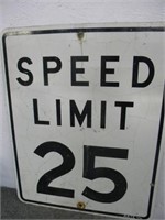 Speed limit 25 mph sign, 24" x 30"