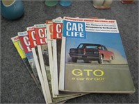 7 car Life magazines 1964-1966, , lots of muscle