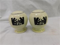 Pair of tavern shakers, possibly Hall