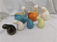 Lot of 5 Schmoo shaped salt & peppers - pair of